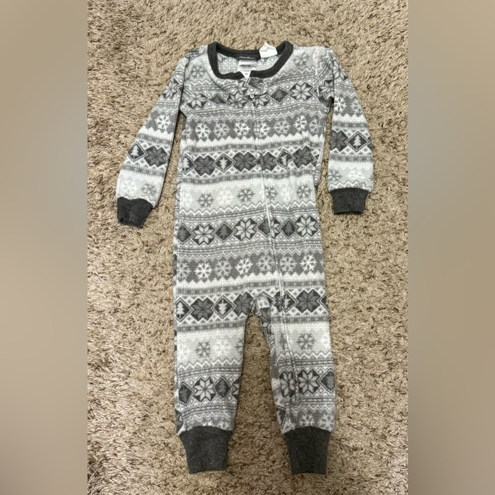 Eddie Bauer 9 month zip up pajama